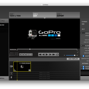 GoPro Studio BumperをBlank Templateで使用する方法|Mac 版